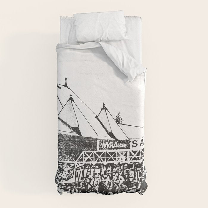 "The Starting Gate" Saratoga Springs Race Course Track Duvet Cover