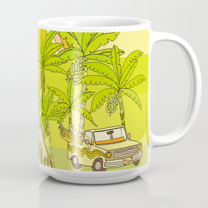 a frame simple living // banana pancakes // retro surf art by surfy birdy Coffee Mug