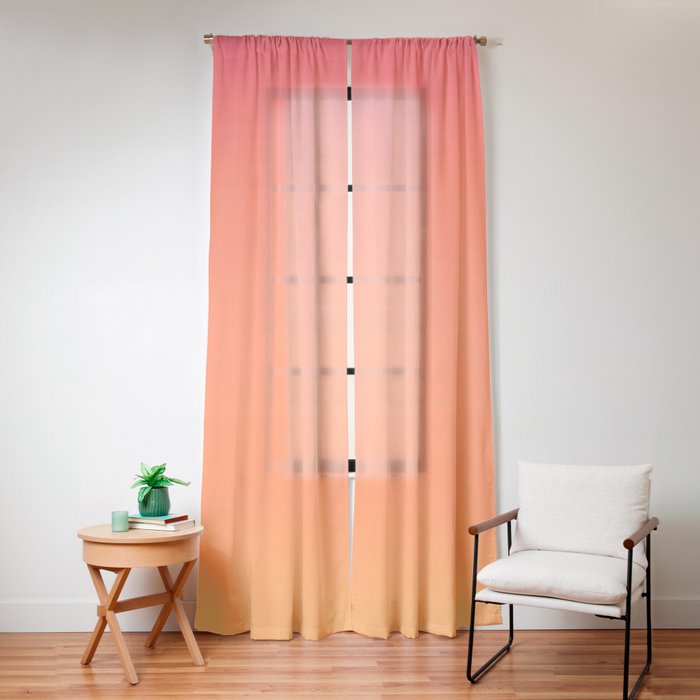 097 Sherbet Shandy Window Curtain