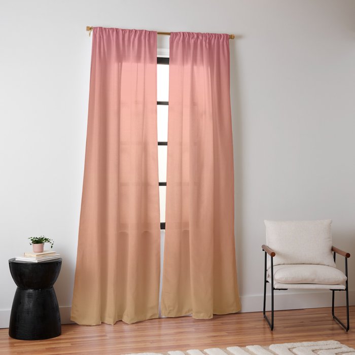 097 Sherbet Shandy Window Curtain
