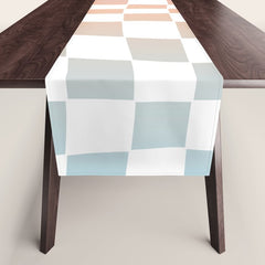 2014 gradient checked warp Table Runner