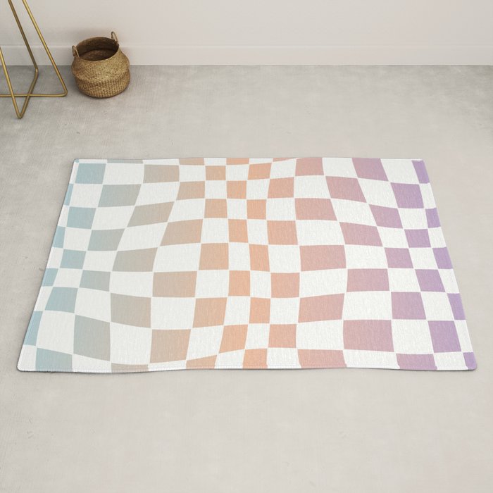 2014 gradient checked warp Rug