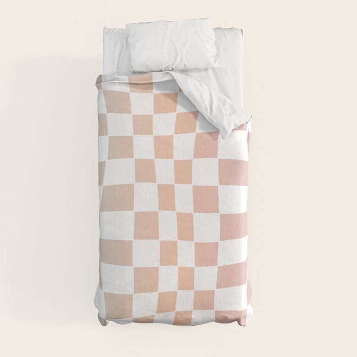 2014 gradient checked warp Duvet Cover