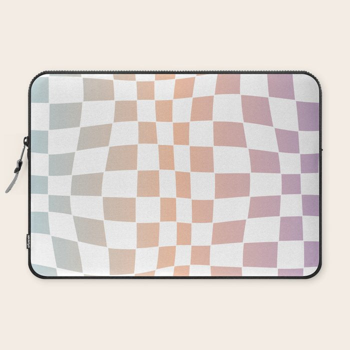 2014 gradient checked warp Laptop Sleeve