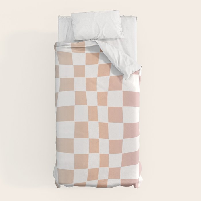 2014 gradient checked warp Duvet Cover