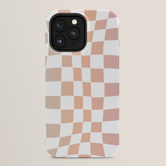 2014 gradient checked warp iPhone Case