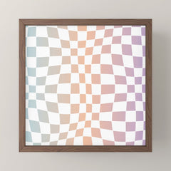 2014 gradient checked warp Mini Art Print