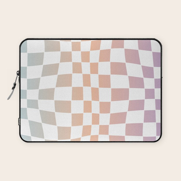 2014 gradient checked warp Laptop Sleeve