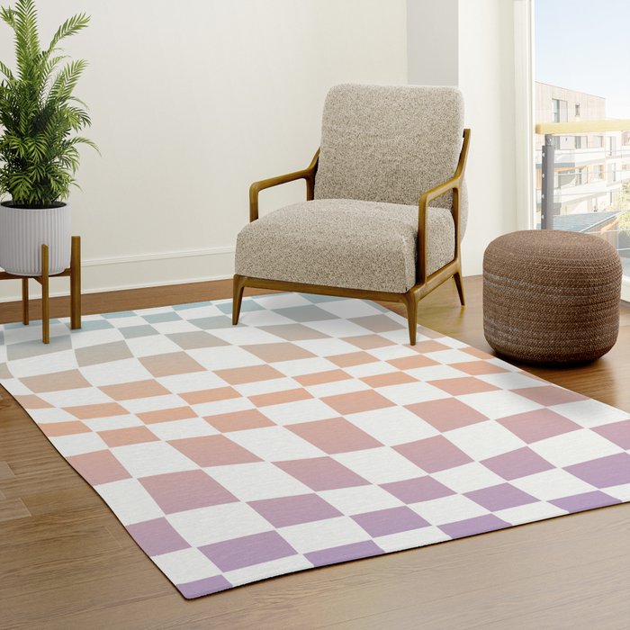 2014 gradient checked warp Rug