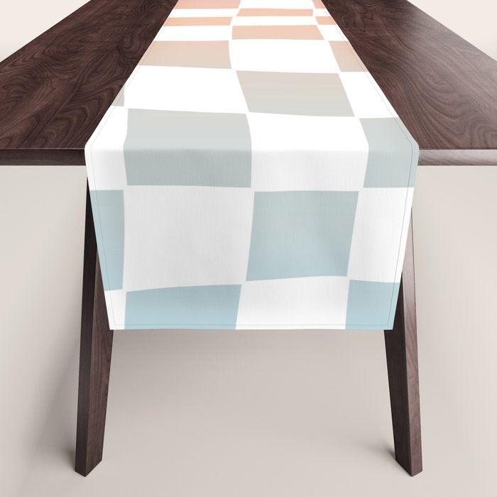 2014 gradient checked warp Table Runner