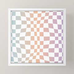 2014 gradient checked warp Mini Art Print