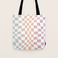 2014 gradient checked warp Tote Bag