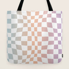 2014 gradient checked warp Tote Bag