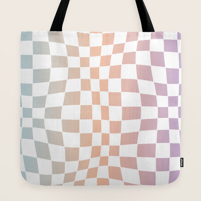2014 gradient checked warp Tote Bag
