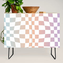 2014 gradient checked warp Credenza
