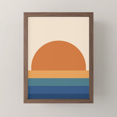 70's Retro Sunset Mini Art Print