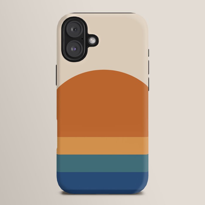 70's Retro Sunset iPhone Case