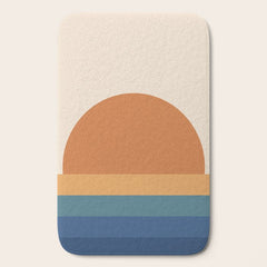 70's Retro Sunset Bath Mat
