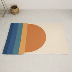 70's Retro Sunset Rug