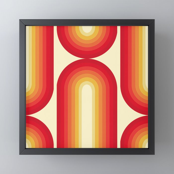 70s Retro Sun Mini Art Print