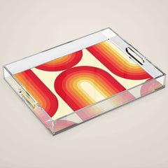 70s Retro Sun Acrylic Tray