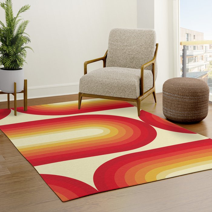 70s Retro Sun Rug