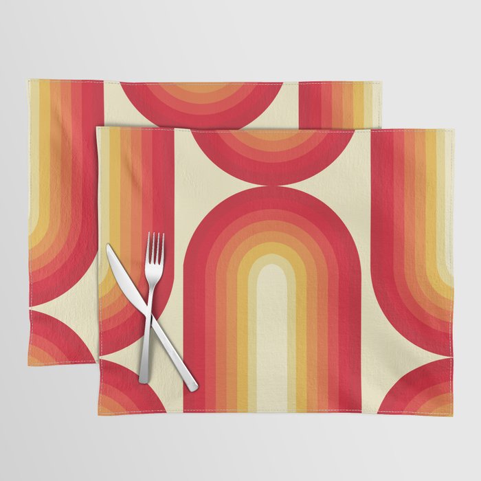 70s Retro Sun Placemat