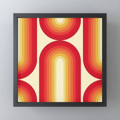 70s Retro Sun Mini Art Print