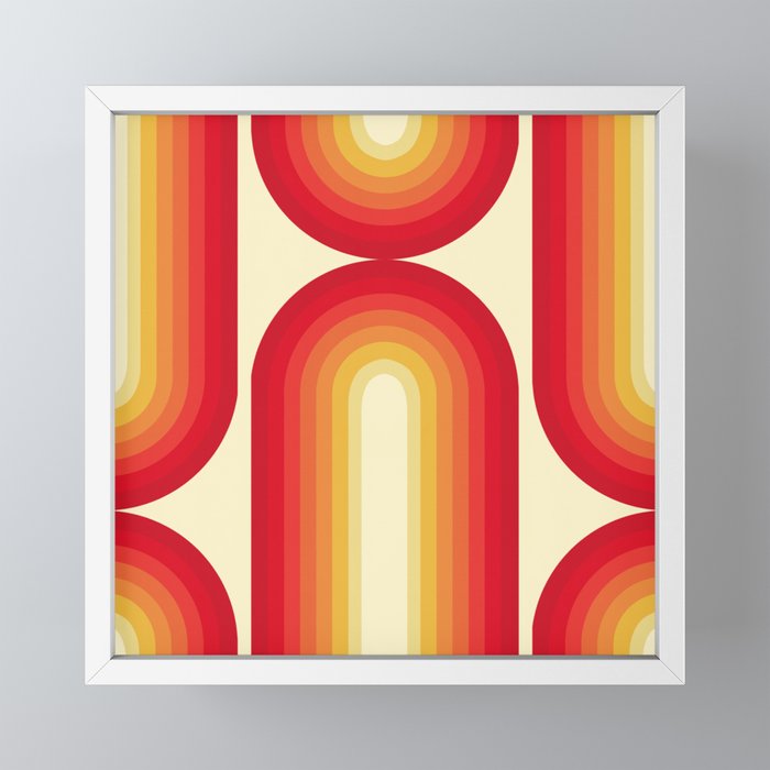 70s Retro Sun Mini Art Print