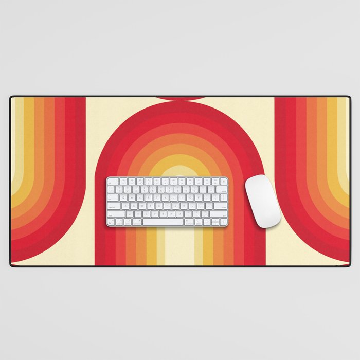 70s Retro Sun Desk Mat