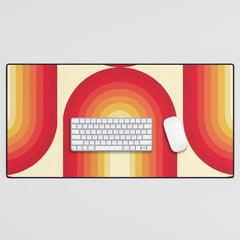 70s Retro Sun Desk Mat