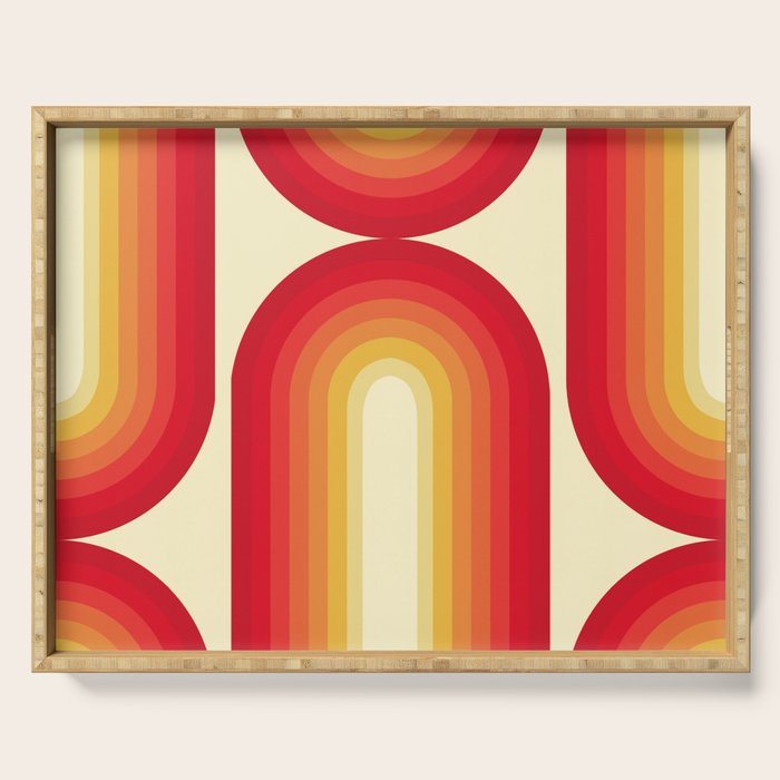 70s Retro Sun Serving Tray