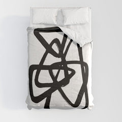 A Family Of Five White Background Comforter