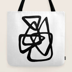 A Family Of Five White Background Tote Bag