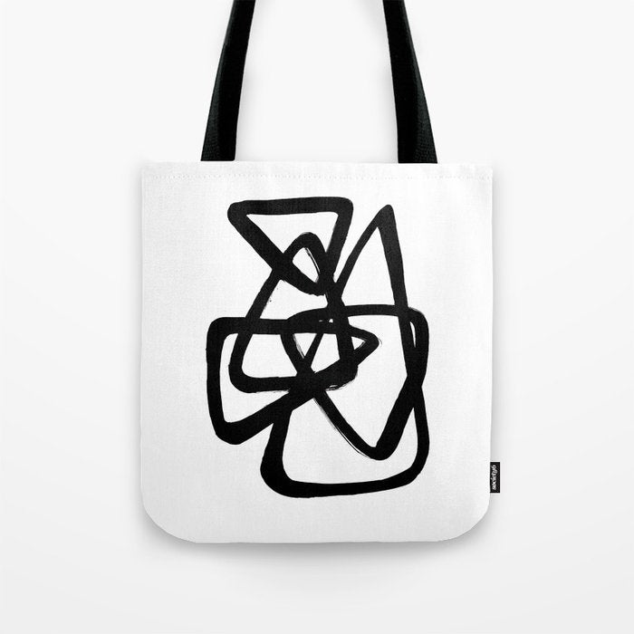 A Family Of Five White Background Tote Bag