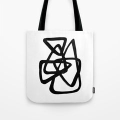 A Family Of Five White Background Tote Bag