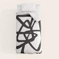 A Family Of Five White Background Comforter