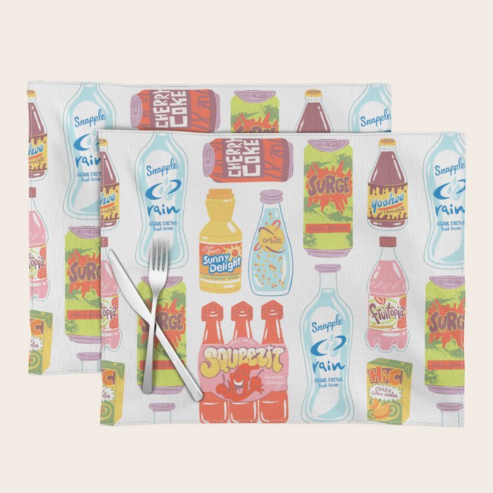 90s Drinks Placemat