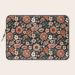 70s flowers - 70s, retro, spring, floral, florals, floral pattern, retro flowers, boho, hippie, earthy, muted Laptop Sleeve