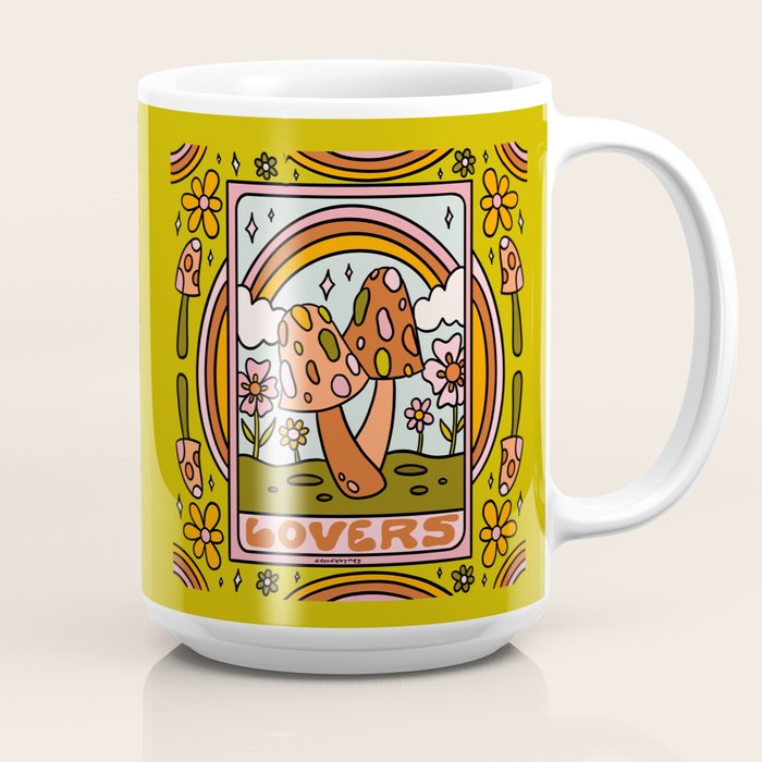6. The Lovers Mushroom Coffee Mug