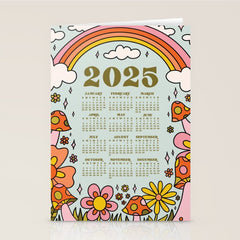 2025 Calendar Stationery Card