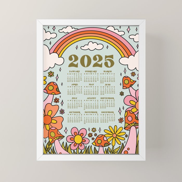 2025 Calendar Mini Art Print