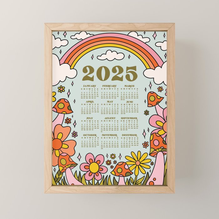 2025 Calendar Mini Art Print