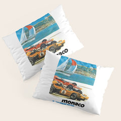 1970 MONACO Grand Prix Racing Poster Pillow Sham
