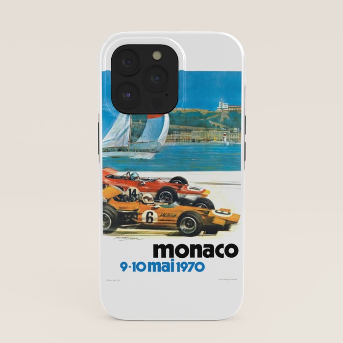 1970 MONACO Grand Prix Racing Poster iPhone Case