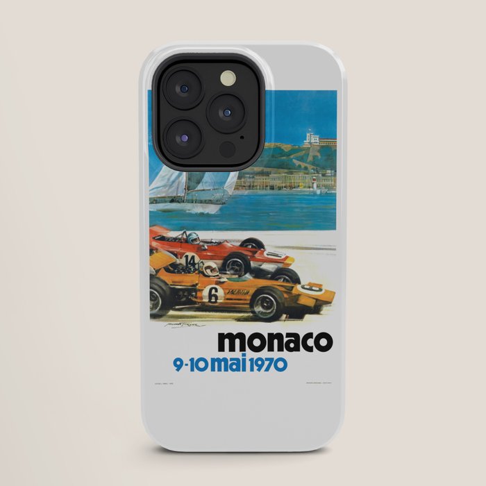 1970 MONACO Grand Prix Racing Poster iPhone Case