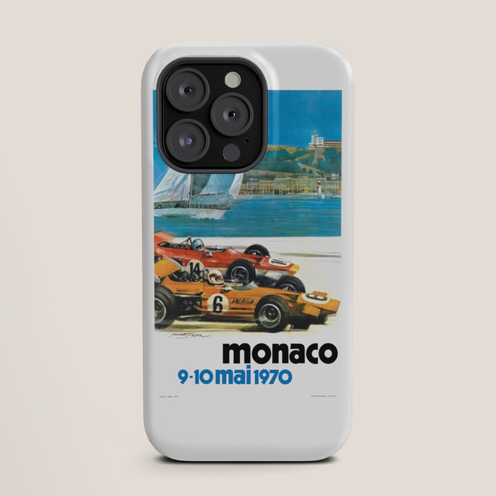 1970 MONACO Grand Prix Racing Poster iPhone Case