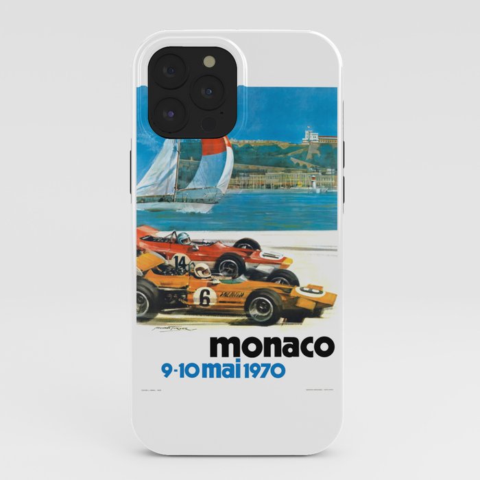 1970 MONACO Grand Prix Racing Poster iPhone Case