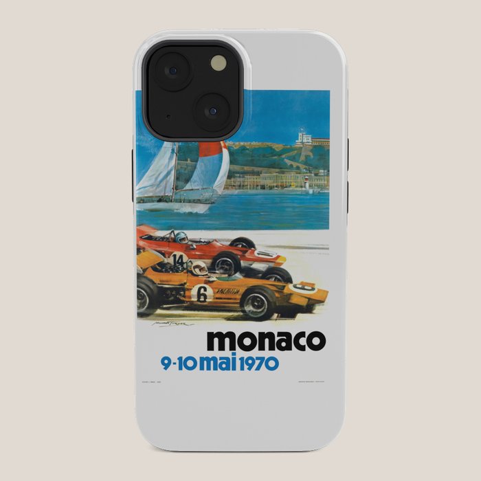 1970 MONACO Grand Prix Racing Poster iPhone Case