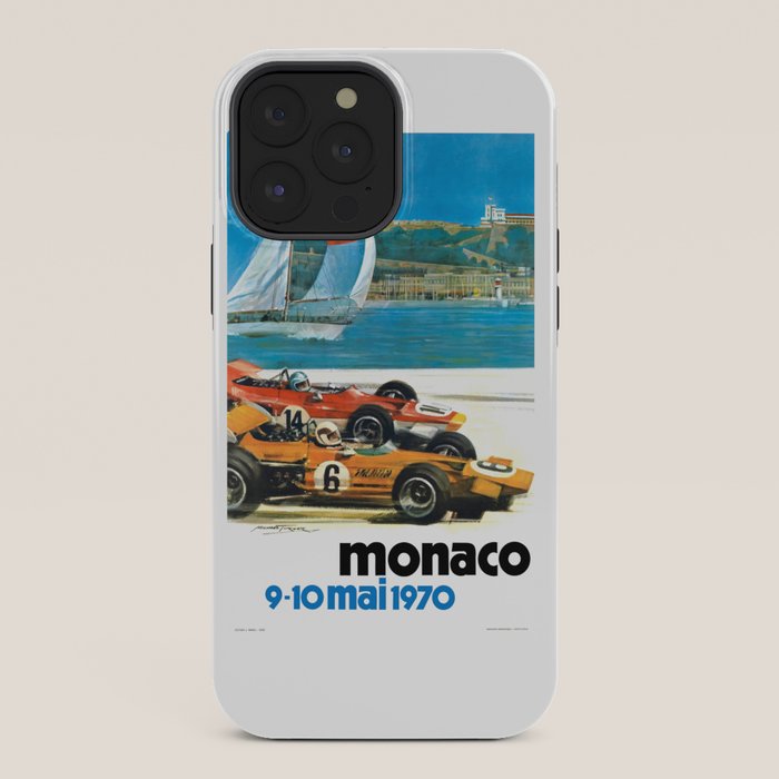 1970 MONACO Grand Prix Racing Poster iPhone Case
